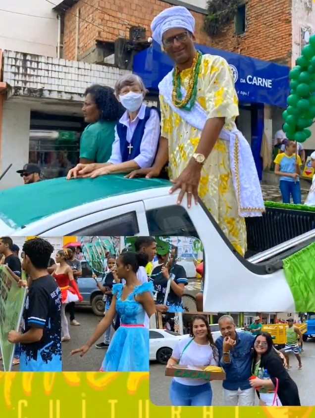 Camacã: Equipes da Gincana Cultural param a cidade com desfile no centro da cidade